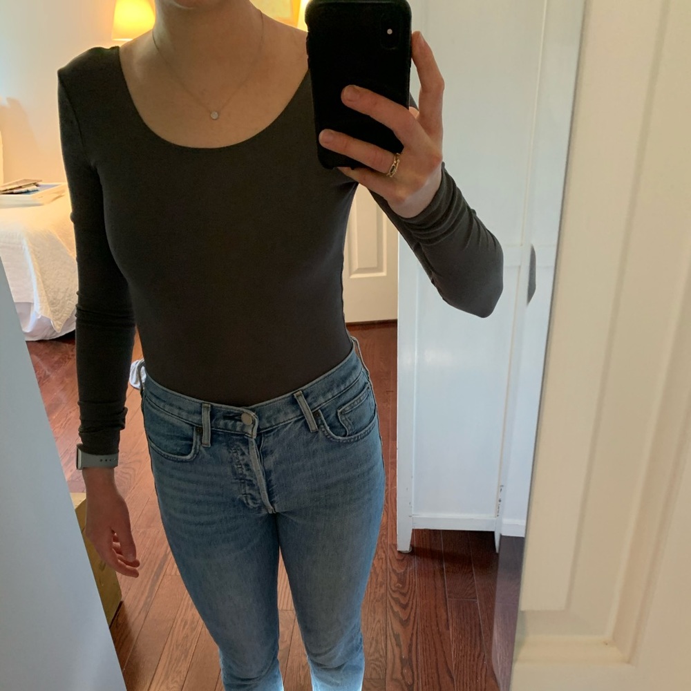 Aritzia Wilfred Free Koopman Bodysuit in Mauve